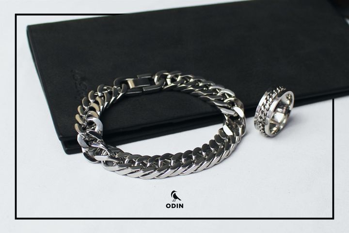 Vòng tay Chain 11mm - nhẫn Titan - ODIN