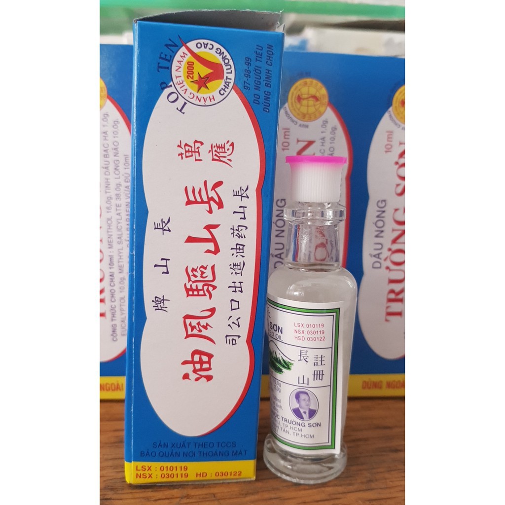 (1 chai ) dầu nóng trường sơn 10ml