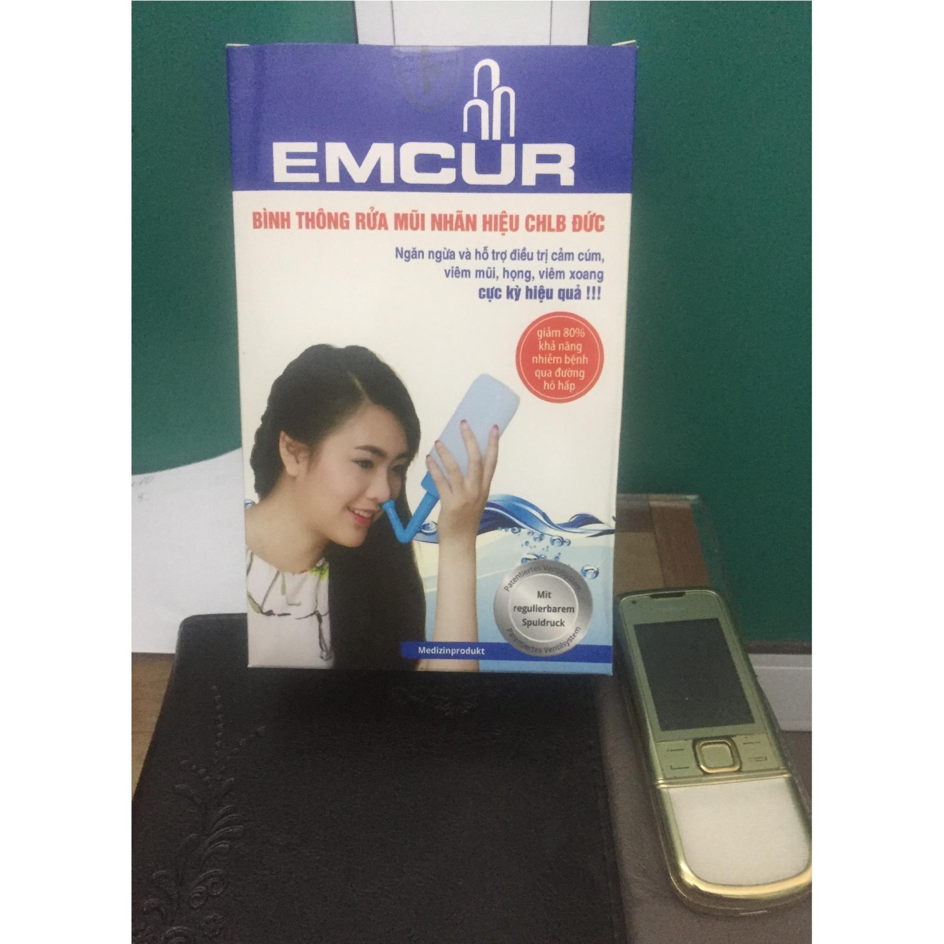 Bình rửa mũi EMCUR CHLB Đức chống viêm mũi dị ứng