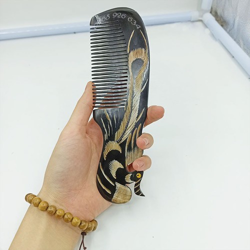Lược chải tóc - Lược sừng chải tóc hình phượng