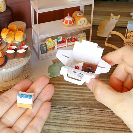 Mô hình giấy 3D tiệm bánh ngọt