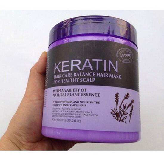 Kem hấp, ủ tóc Keratin 1000ml - Cho Tóc Khỏe, Hương Lavender