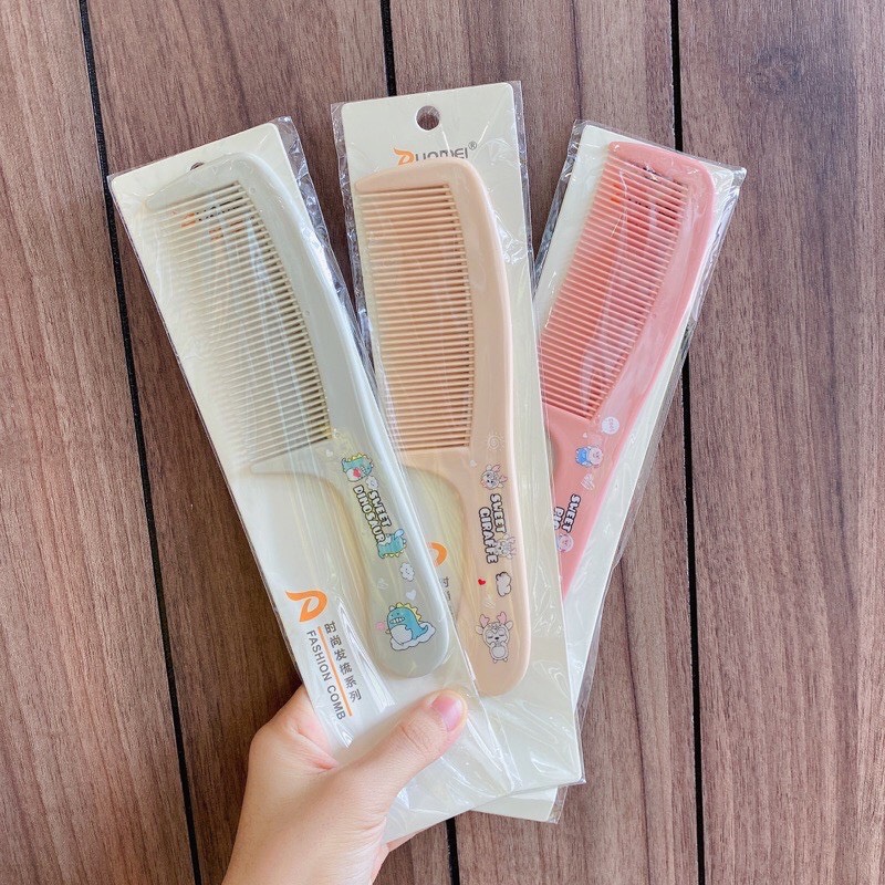 Lược chải tóc họa tiết hình thú dễ thương ( Loại Thưa - Loại Dày)