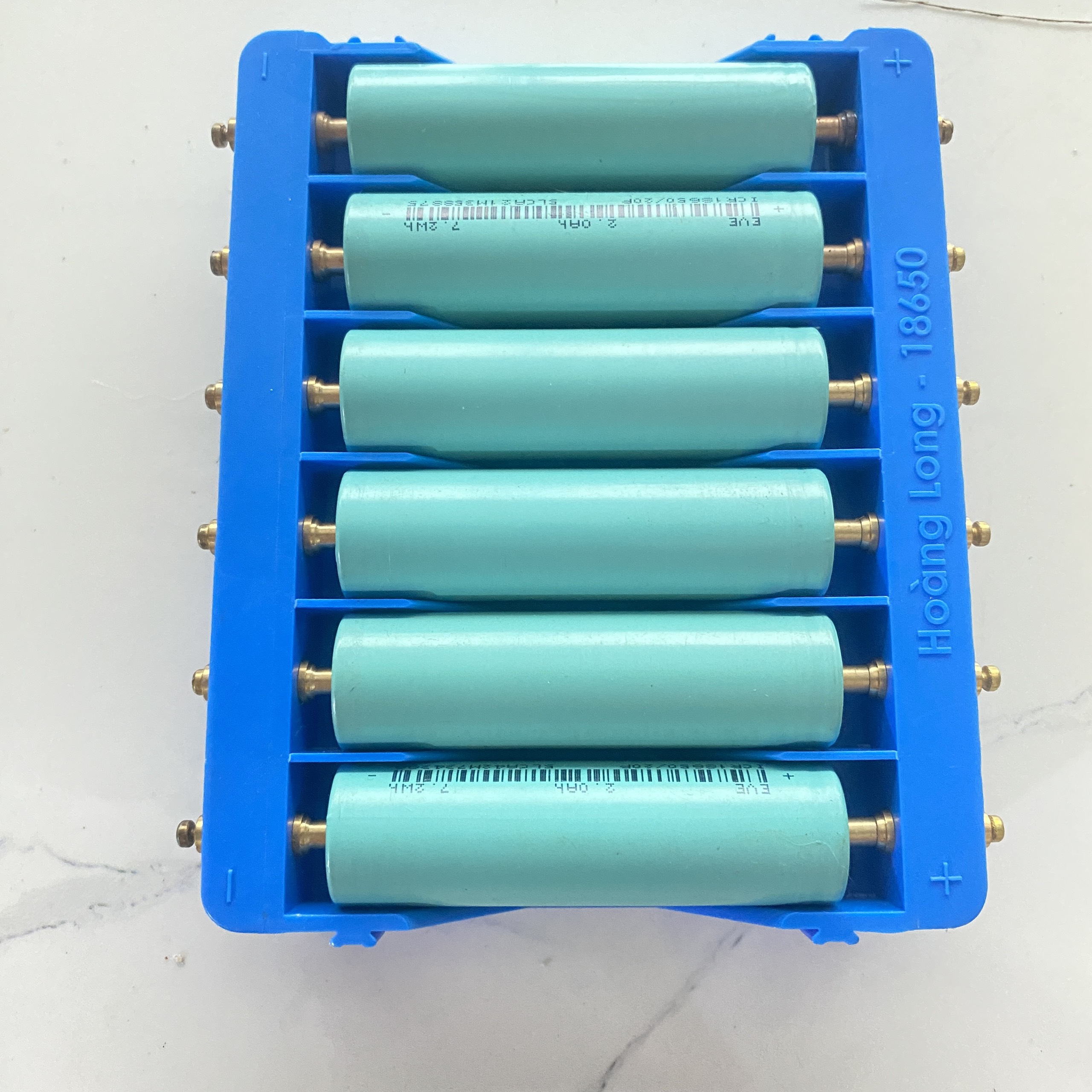 Khay cân bằng pin 18650 màu xanh