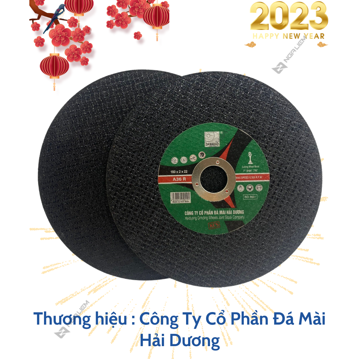 Đá Cắt Sắt Inox Đen Loại 1 Hải Dương (1 Tấc, 1.25 Tấc, 1.5 Tấc, 1.8 Tấc, 3 Tấc, 3.5 Tấc)