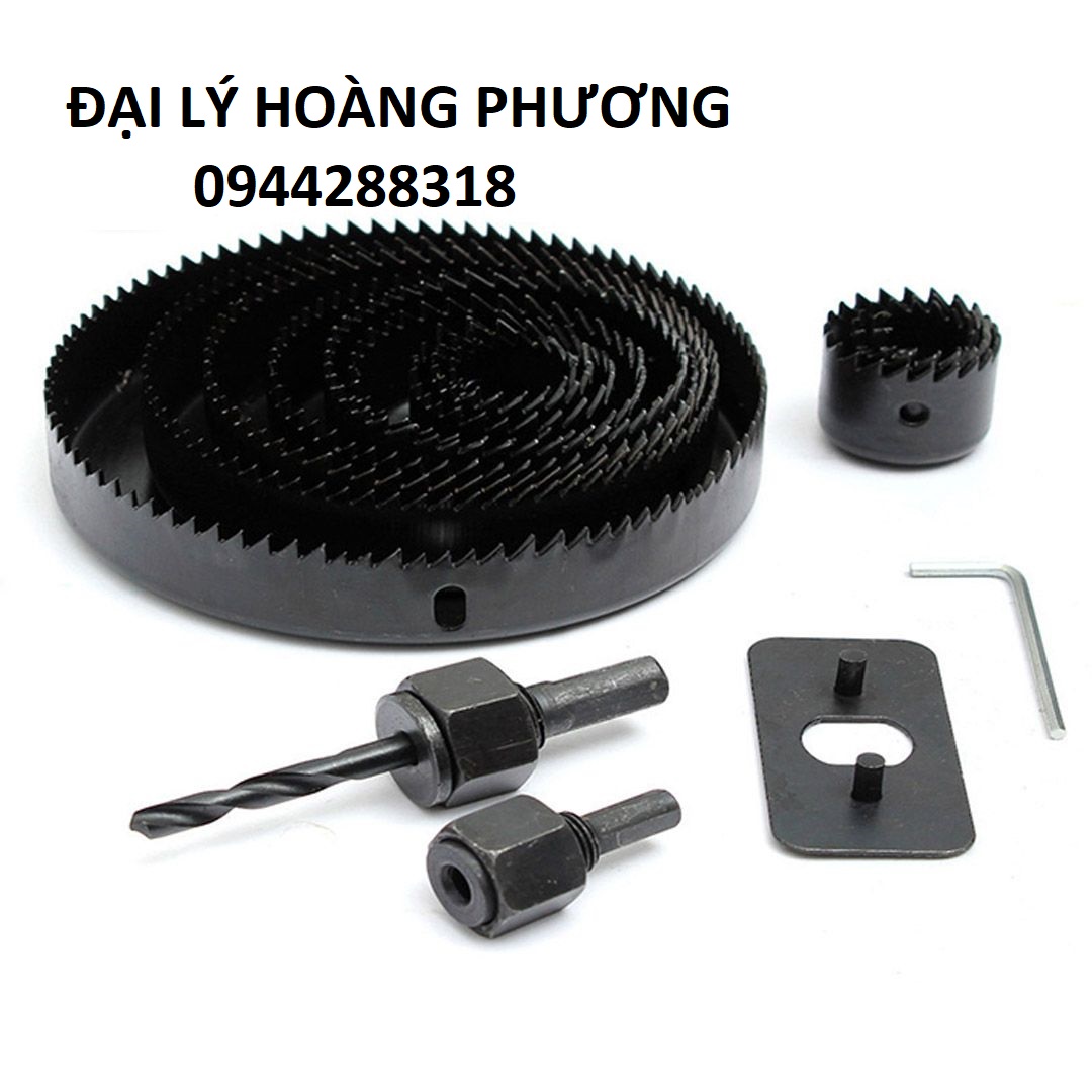 Bộ mũi khoét thạch cao-gỗ mềm 17 chi tiết-Thép carbon cao cấp giá rẻ ( màu xám )