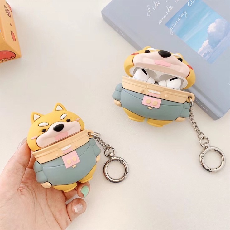 Case Airpods 1/2/pro Hình Chó Shiba