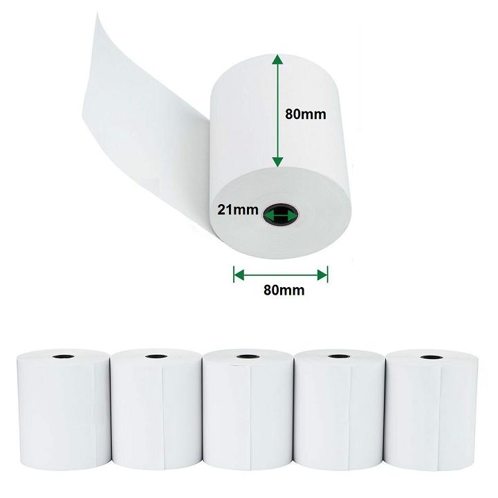 5 Cuộn Giấy In Nhiệt K80 Phi 80 (80x80mm)