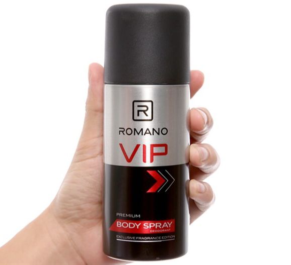 Xịt Khử Mùi Romano VIP Passion 150ml (đỏ)