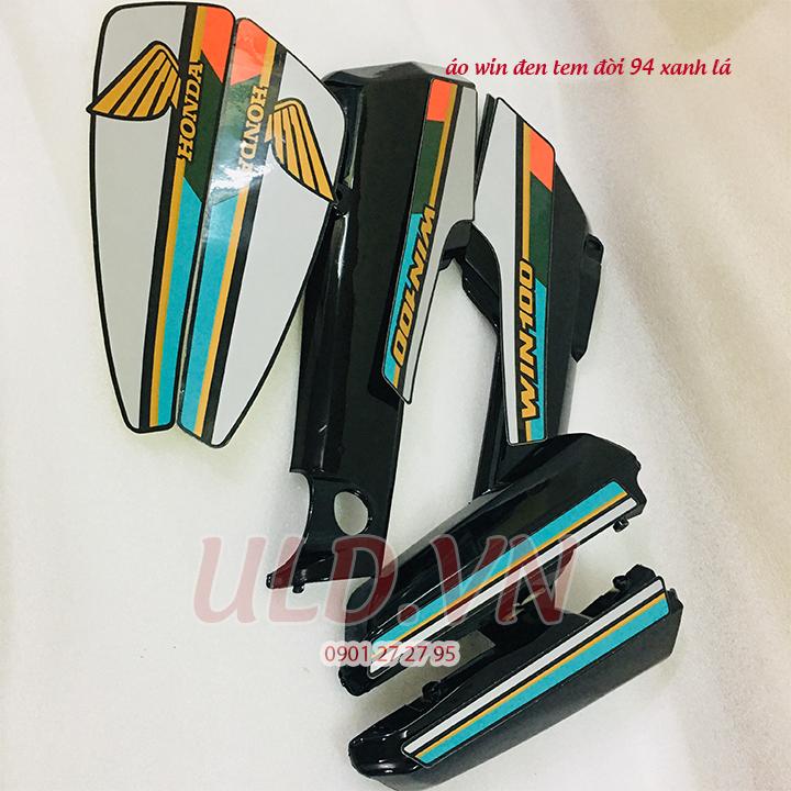 [HCM]áo xe win đen tem đời 94 màu xanh lá