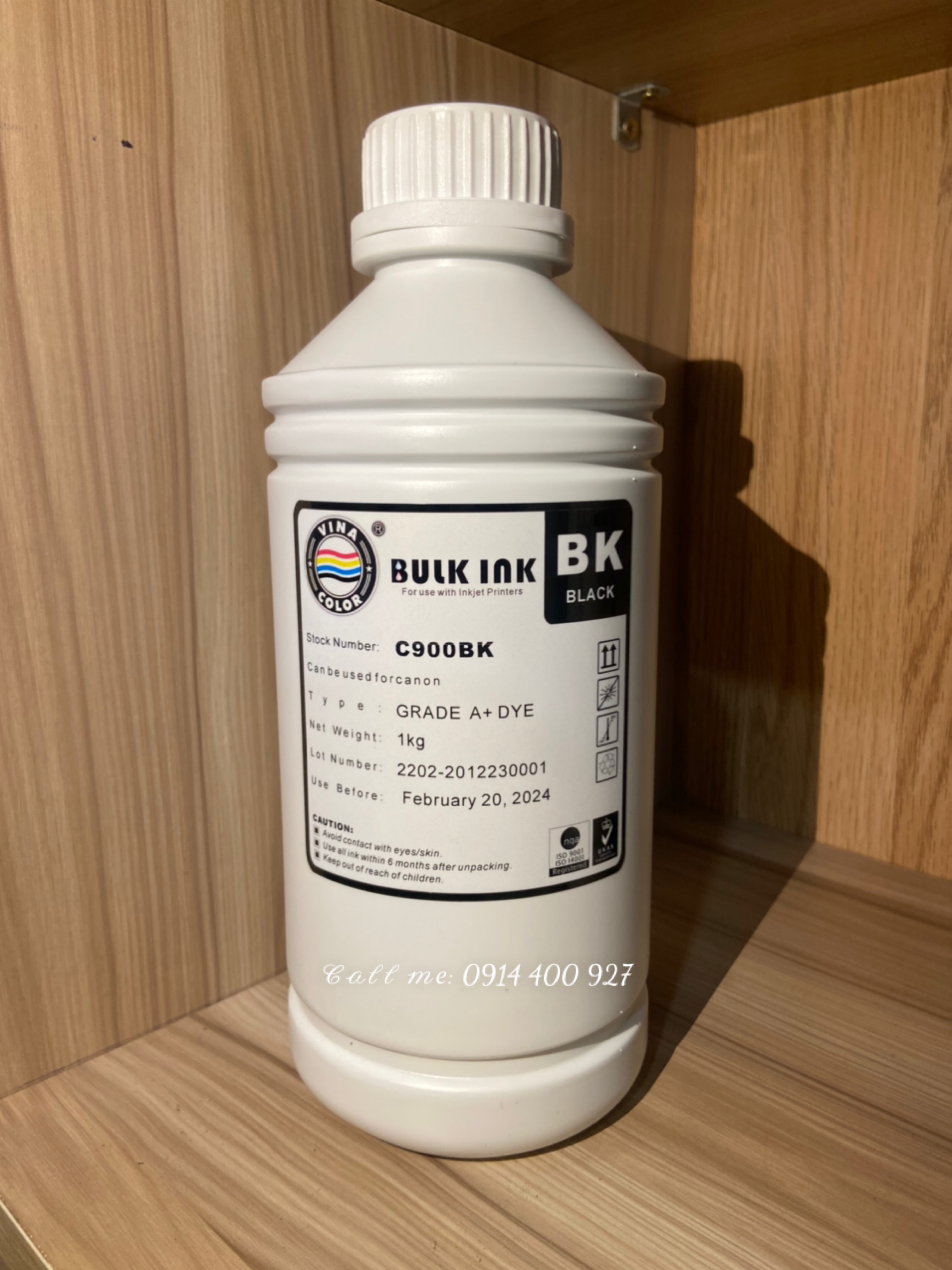 Mực nạp, mực bơm máy in phun Canon/ HP (mực đổ) Bulk ink (1 chai/ 1 lit)