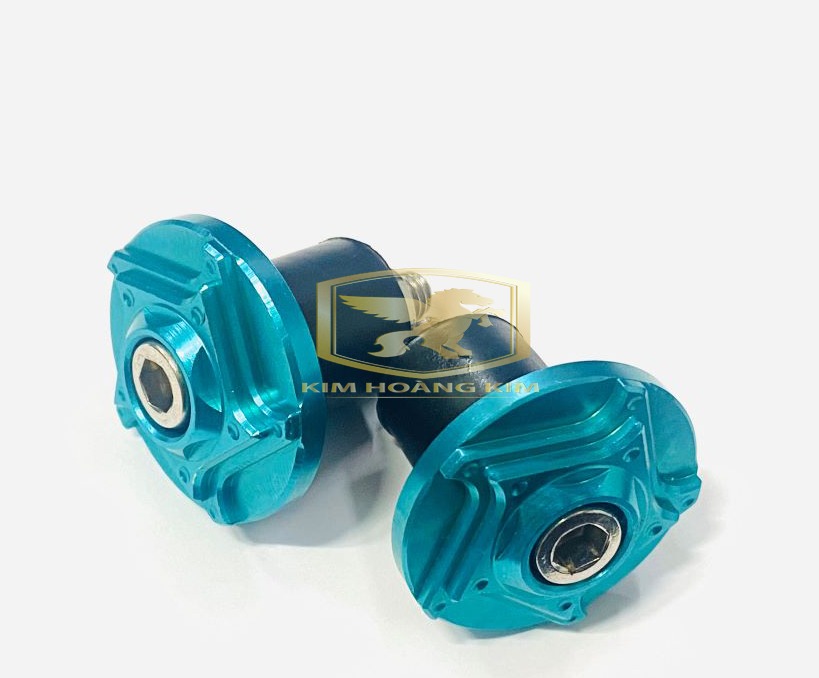 Gù tay lái Titan Xanh Lục GR5 gắn tay lái xe máy Sirius,Exciter,Wave,Dream...nhôm CNC lên màu