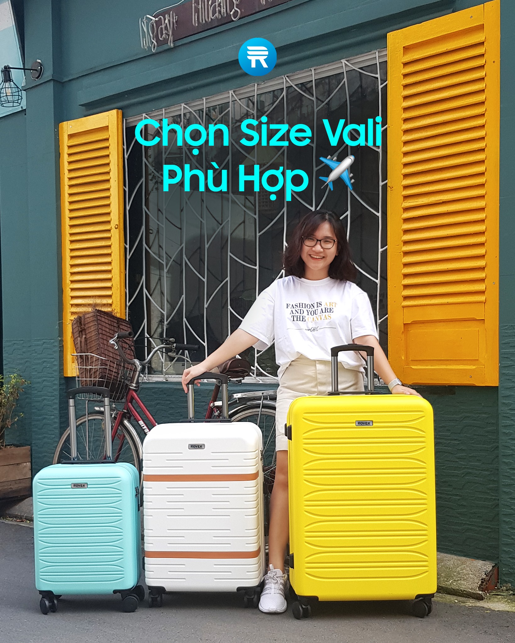 Vali kéo du lịch ROVER Emi - Size Ký Gửi (Size 28)