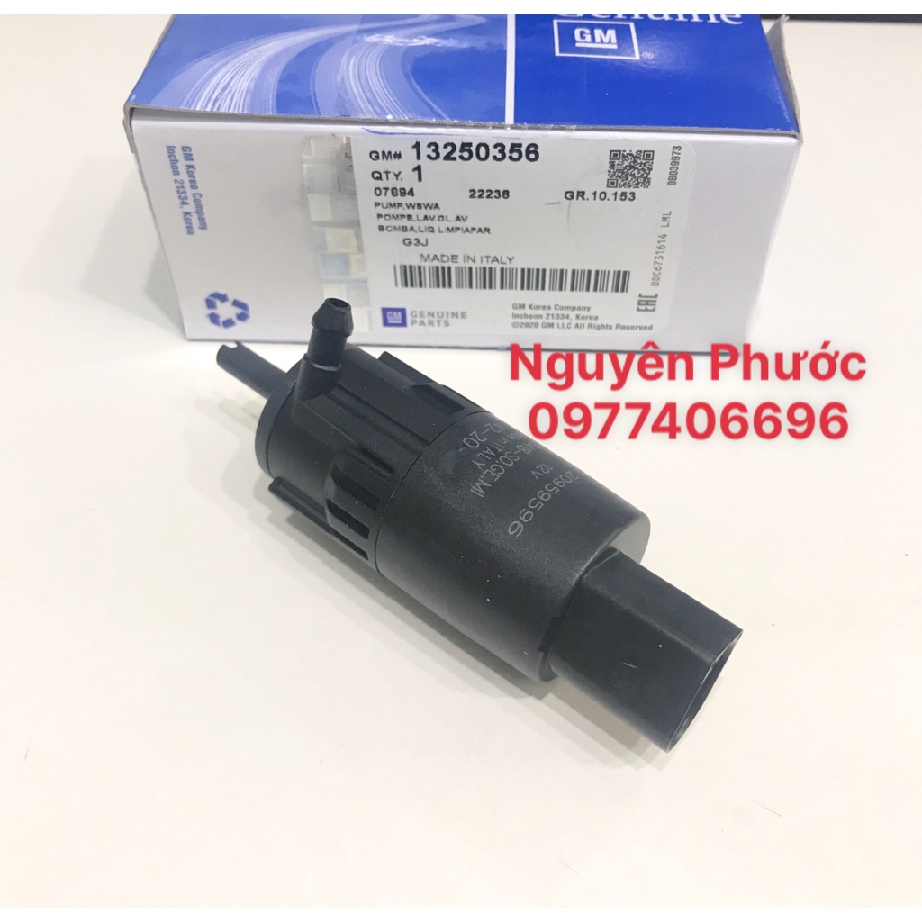 Bơm nước rửa kính cruze/ lacetti cdx - hàng xịn gm chính hãng: mã phụ tùng 13250356
