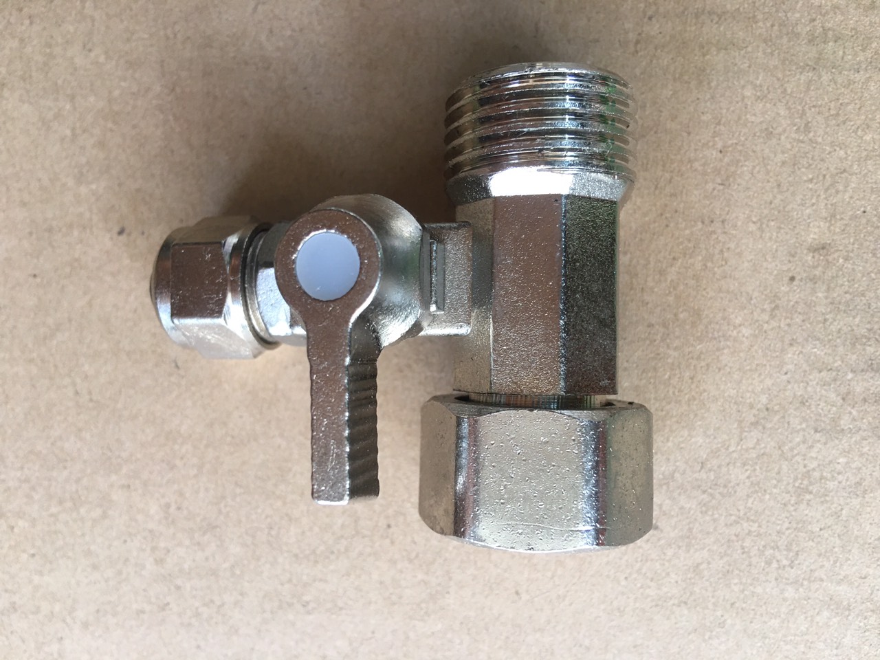 (HCM) Khóa Cấp Nước Đúc Liền Ren 21 Dây 10mm (Van Khóa Máy Lọc Nước)