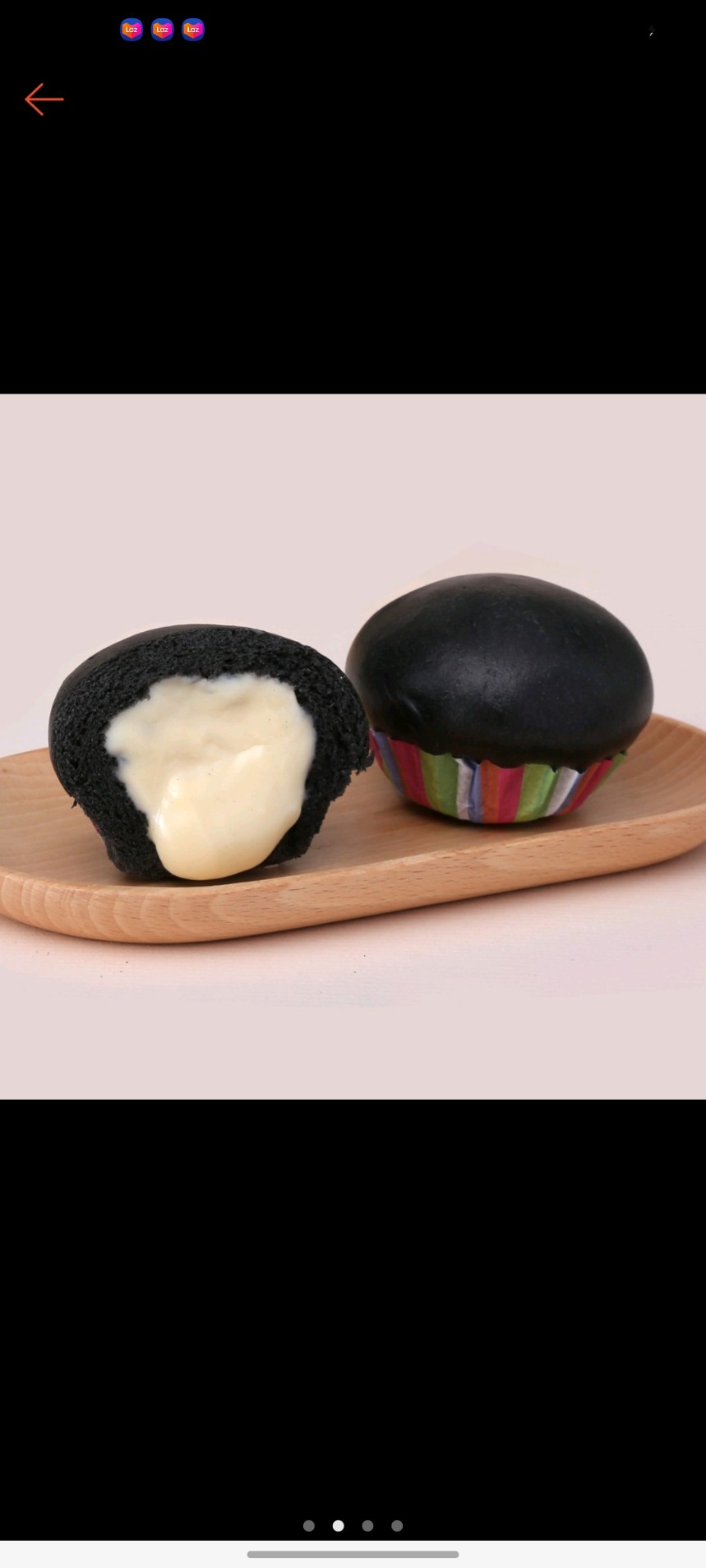 Bánh bao than tre nhân phô mai - 1 cái 80gam