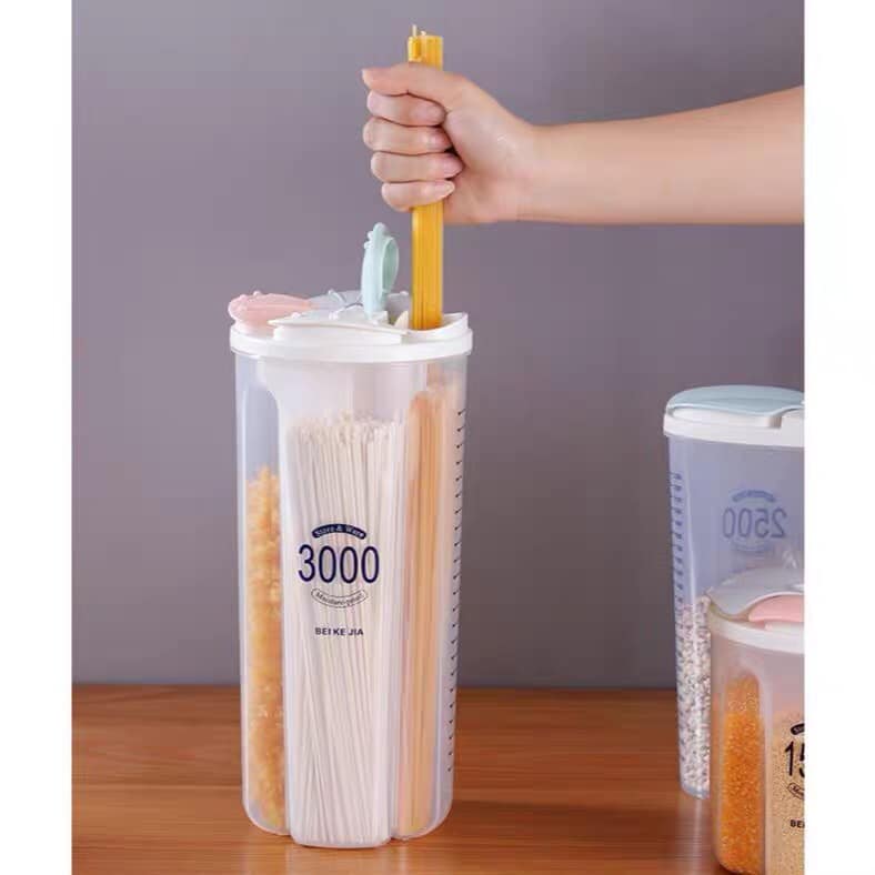Hộp đưng hạt chia ngăn hình trụ