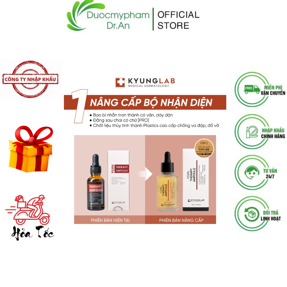 Kyung lab pdrn therapy serum ampulle root cell anti aging repair serum Kyung lab pdrn 50ml-duocmyphamdran