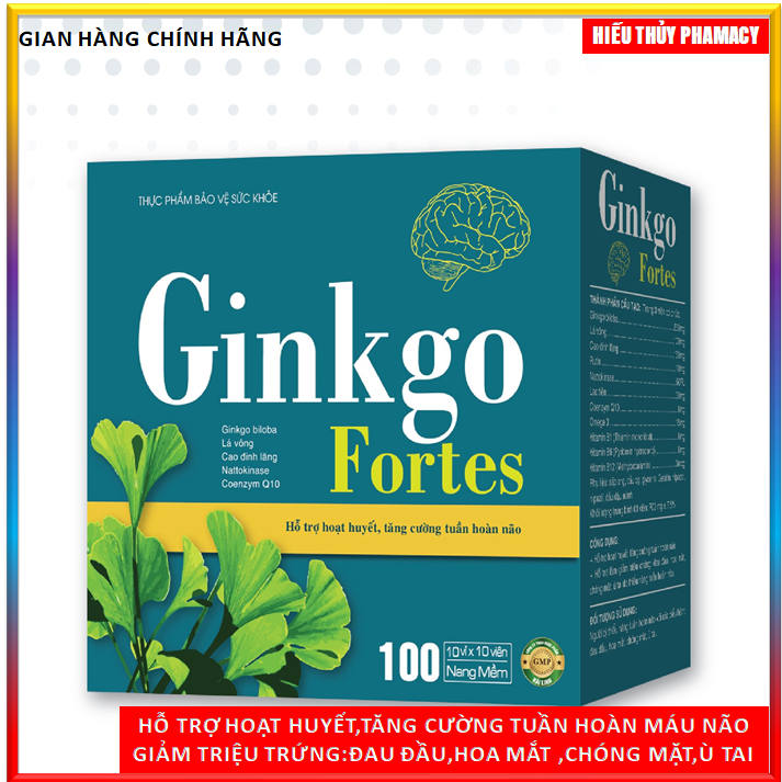 VIên uống bổ não Ginkgo Fotes- Giúp tăng cường lưu thông máu não