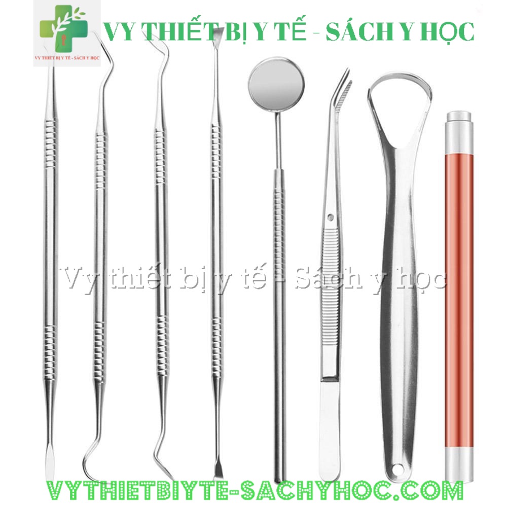 Bộ nha khoa 8 món có đèn tiện dụng