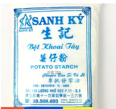 Bột Khoai Lang Sanh Ký Gói 500g
