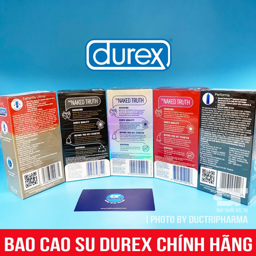 BỘ 5 HỘP BCS DUREX 58 BCS