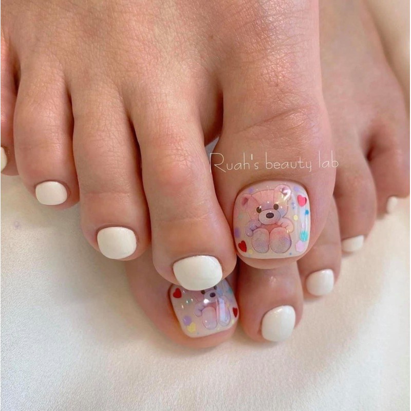 Sticker nail Gấu 1185 chăm sóc trang trí móng làm nail
