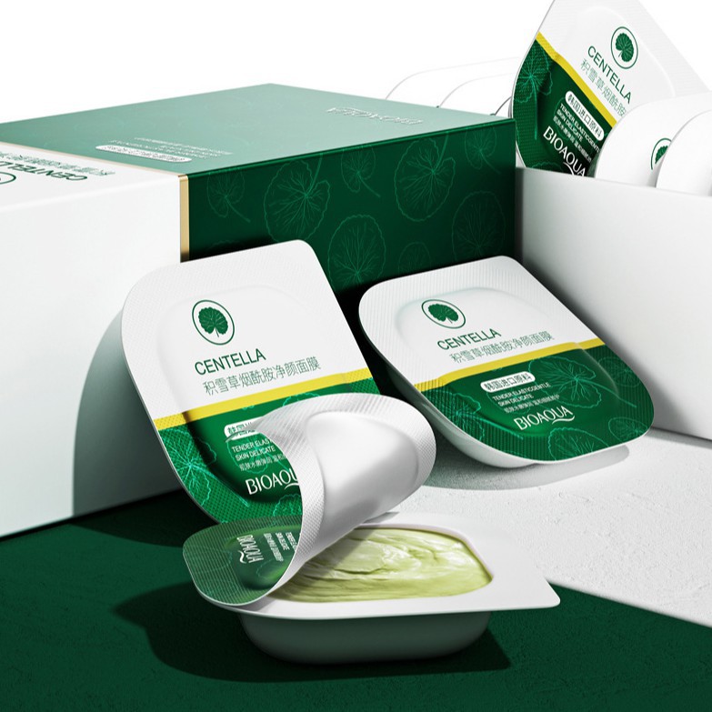 1 Tuýp Lẻ Mặt Nạ Đất Sét Rau Má BIOAQUA