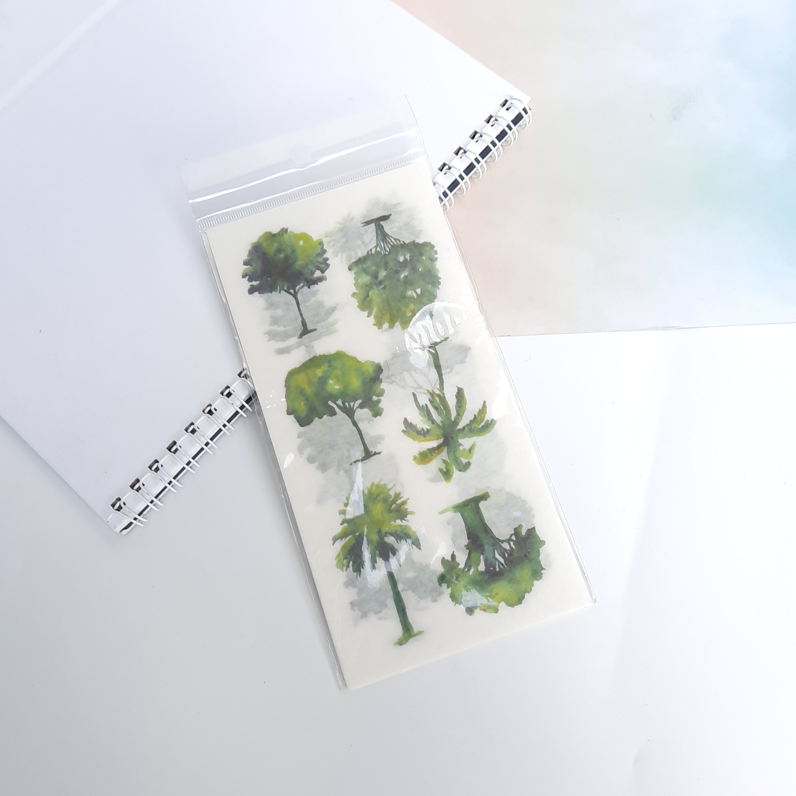 [HCM]Bộ 6 Tấm Sticker Cây Xanh