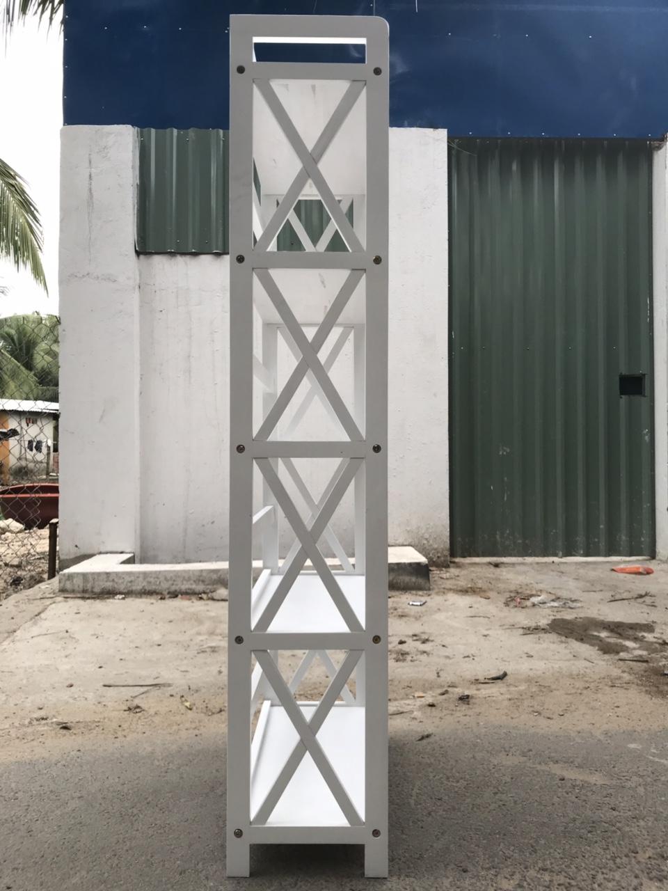 [HCM]Kệ sách 5 tầng 65cm màu trắng