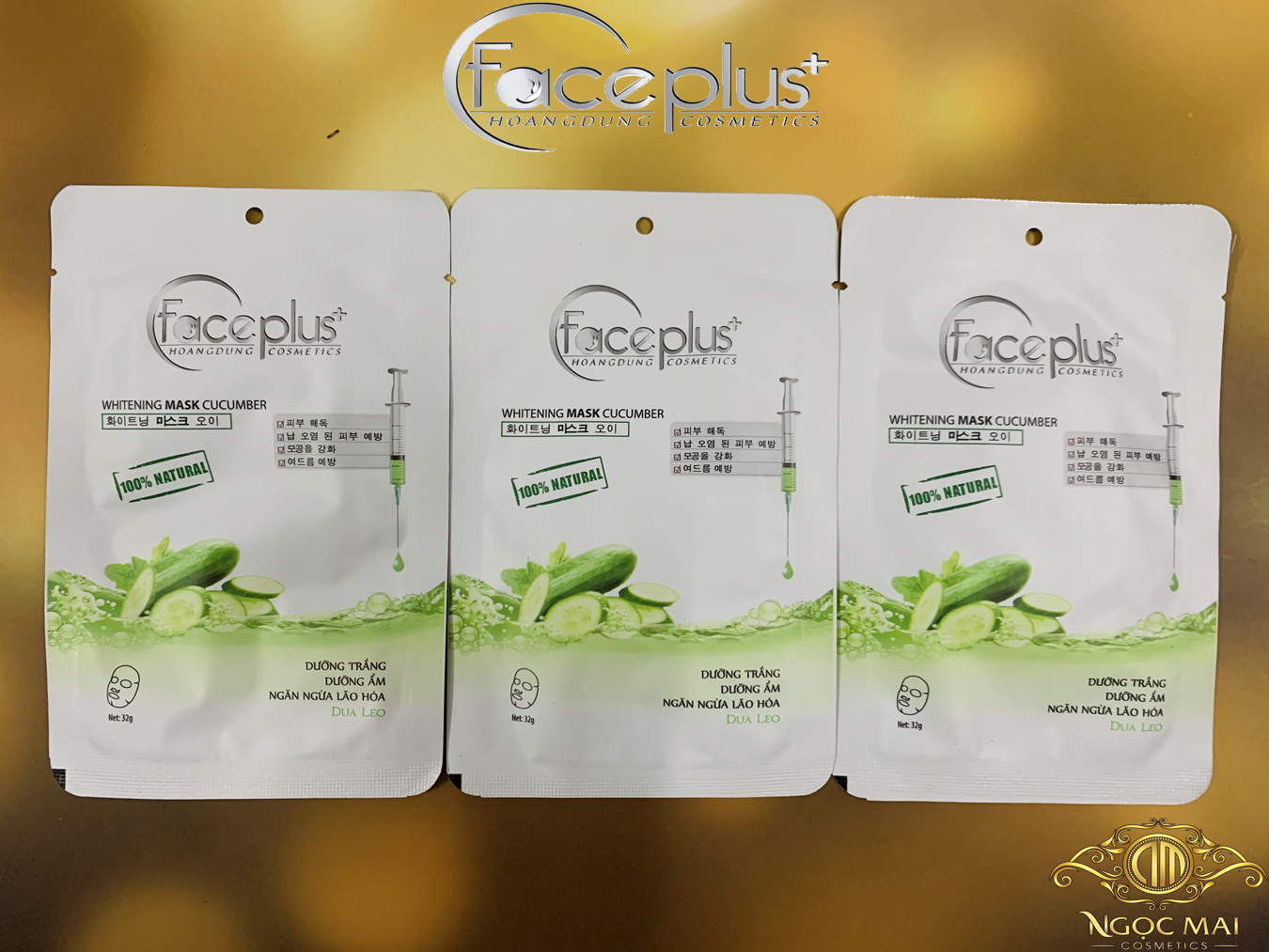 Combo 10 Mặt Nạ Chiết Xuất Dưa Leo FacePlus