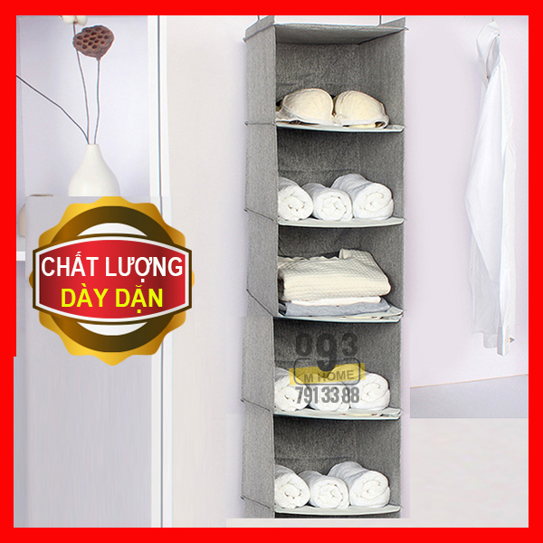 Tủ Vải Đựng Đồ 5 Ngăn 3 Ngăn Túi Vải Đa Năng