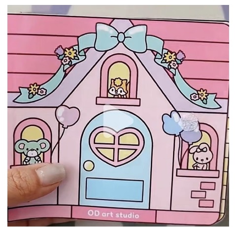 Squishy giấy ngôi nhà của Melody