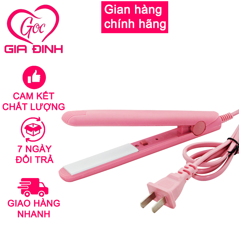 Máy uốn duỗi tóc mini (Hồng)