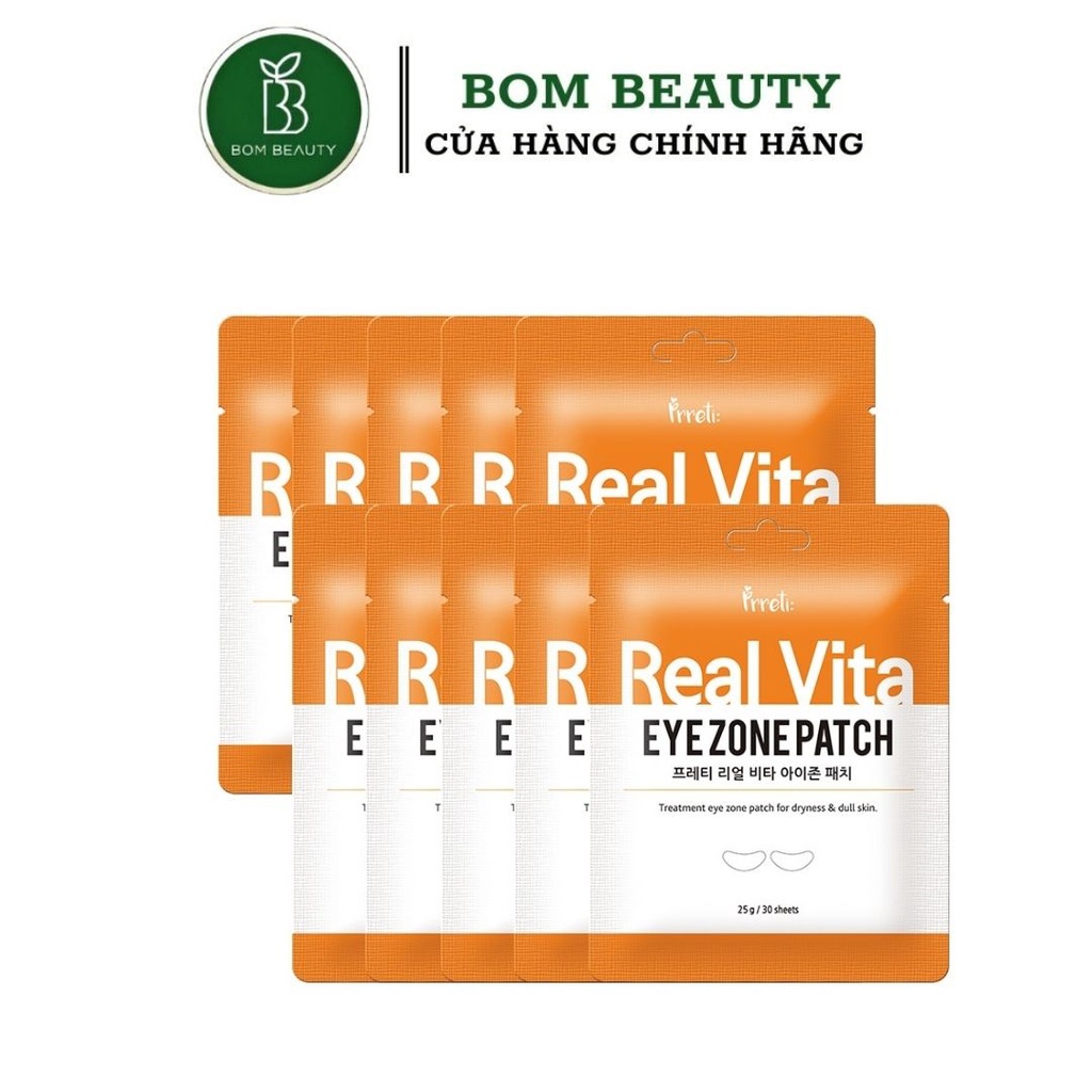 Mặt nạ vùng mắt Prreti Real Vita Eyezone Patch (1 túi 30 miếng)