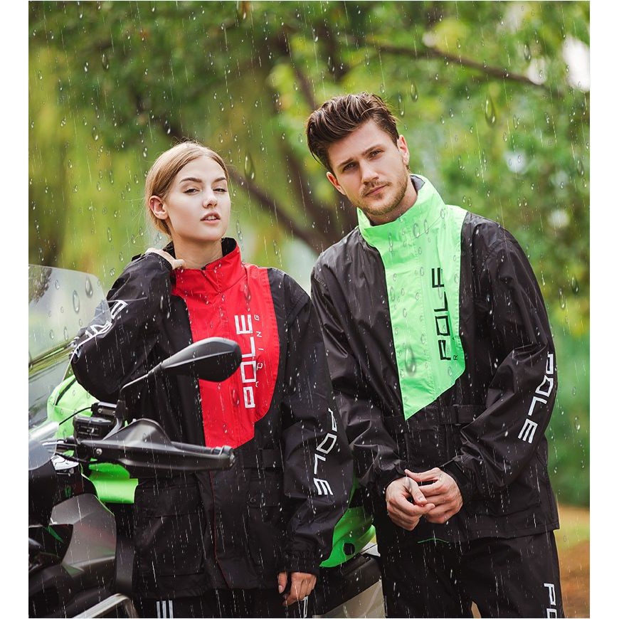 Áo Mưa Bộ 2 Lớp Chống Thấm Cao Cấp POLE RACING