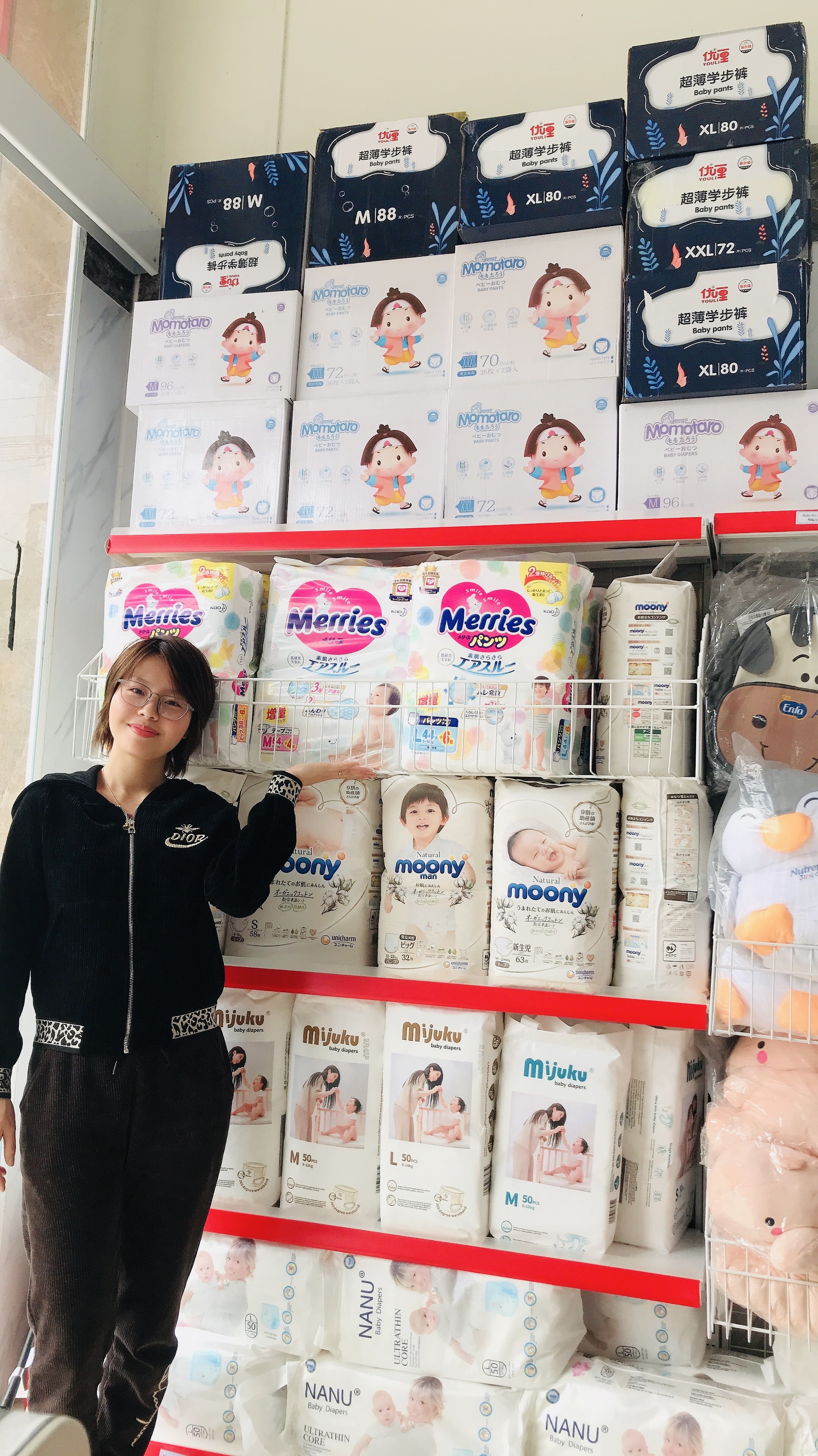 Bỉm Mijuku 100 miếng đủ size chính hãng