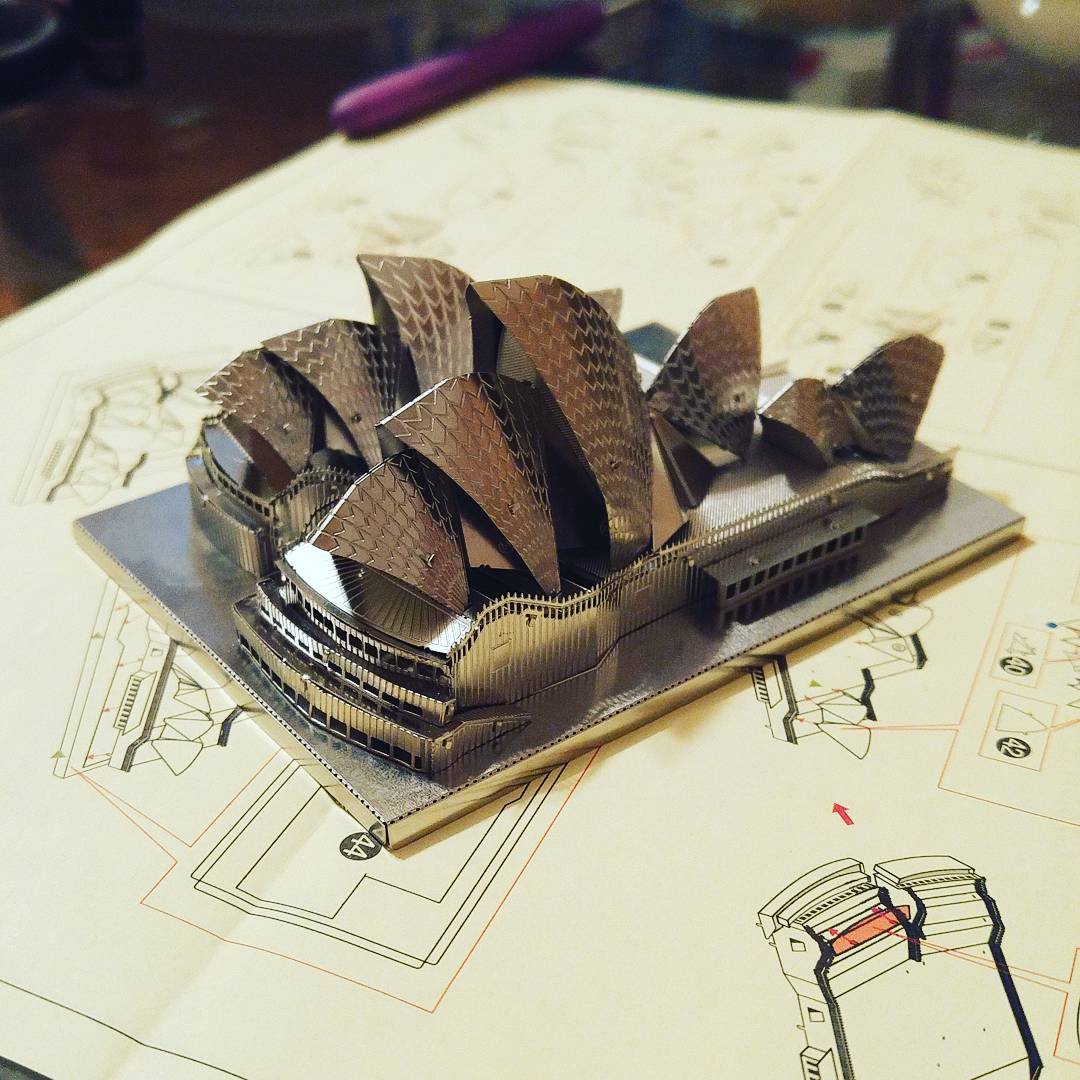 Mô Hình 3D Kim Loại Lắp Ráp Nhà Hát Opera Sydney [Chưa Lắp]