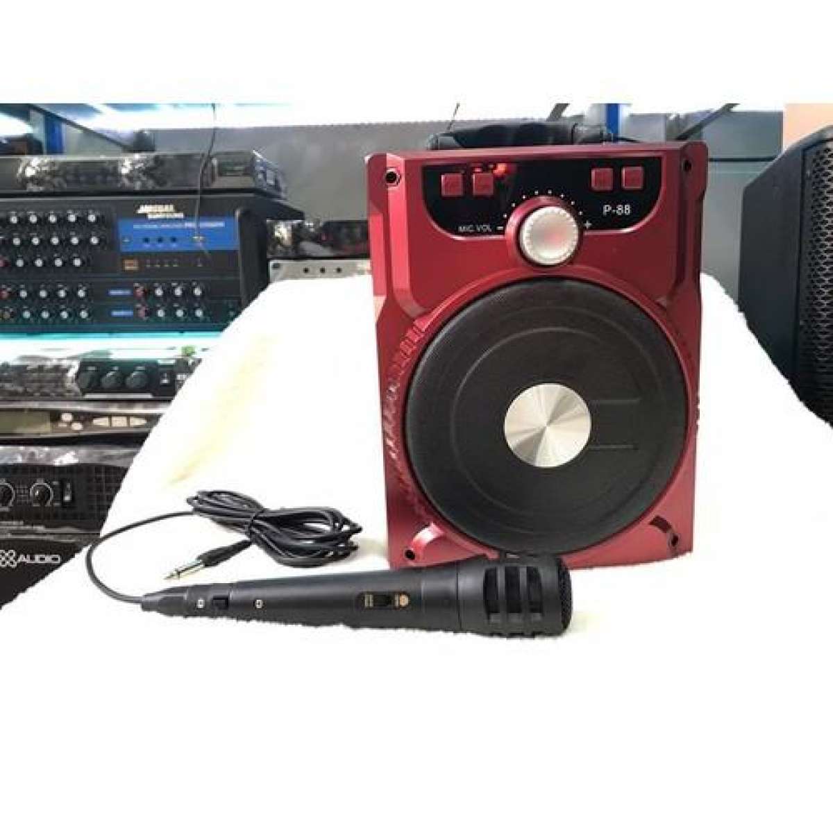 [HCM]Loa Bluetooth Karaoke Di Động P88 P89 Tặng Kèm Micro