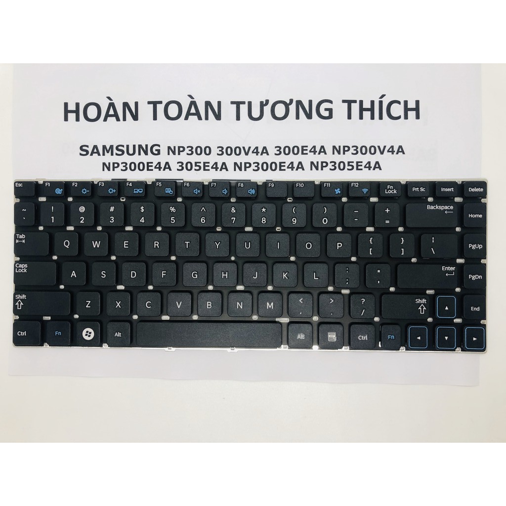 Bàn phím laptop samsung np300 300v4a 300e4a np300v4a np300e4a 305e4a np305e4a hàng mới bảo hành 12 tháng