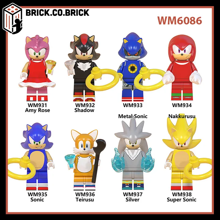 Đồ Chơi Lắp Ráp Minifigure Nhân Vật Những Người Bạn Của Sonic Trong Tựa Game Sonic The Hedgehog WM6086