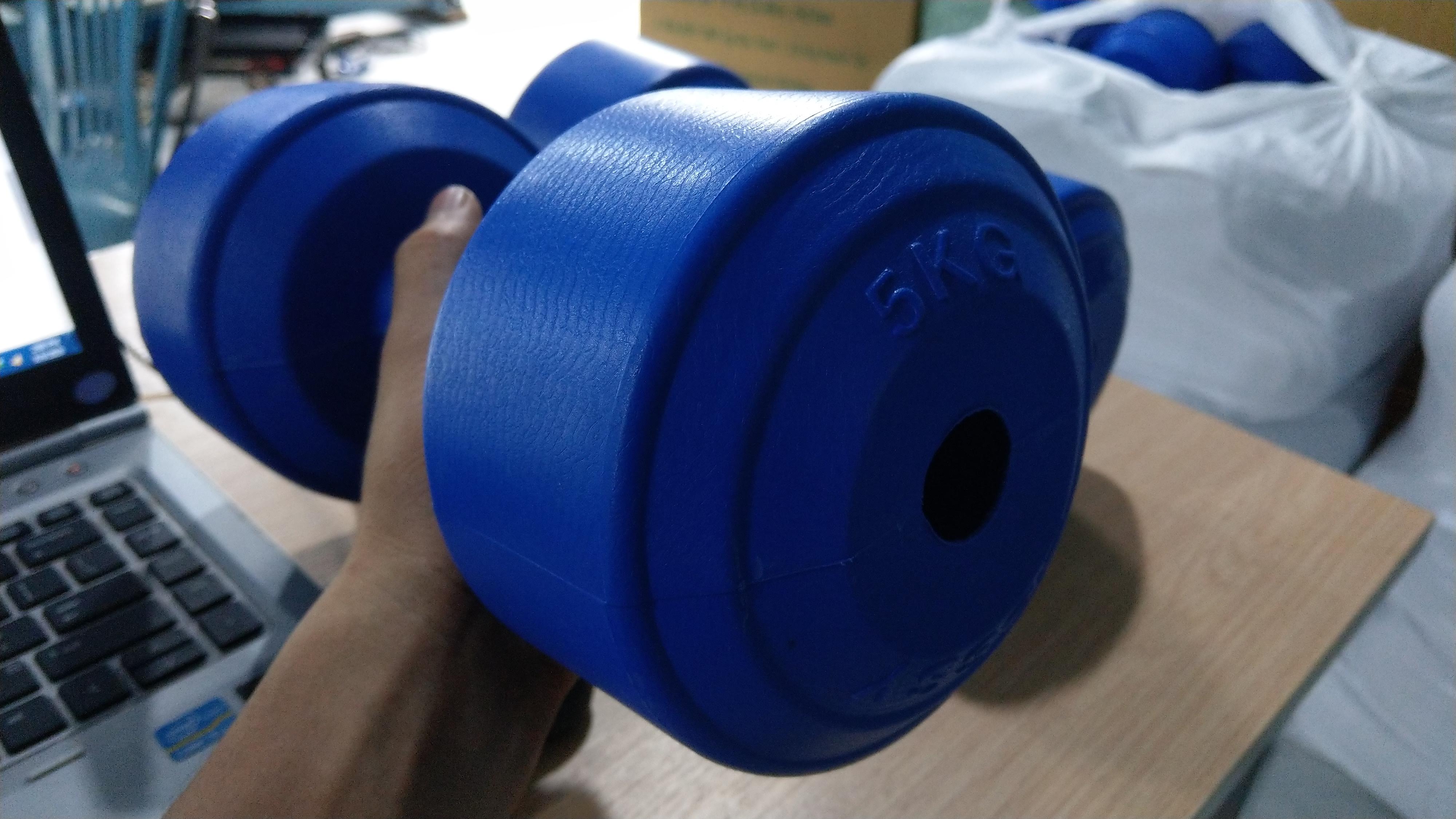 [HCM]Vỏ tạ tay nhựa 5Kg
