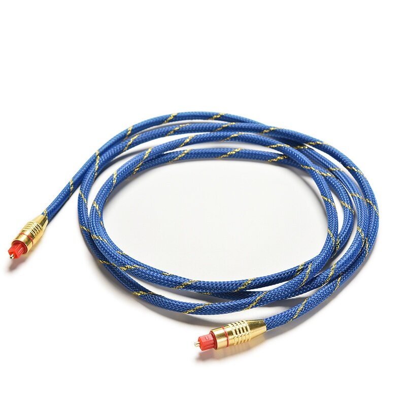 Cáp quang âm thanh Toslink Optical 2m (Xanh Phối Vàng)