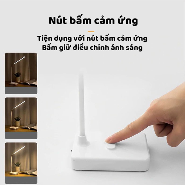 Đèn học, đèn bàn học tích điện chống cận DH06
