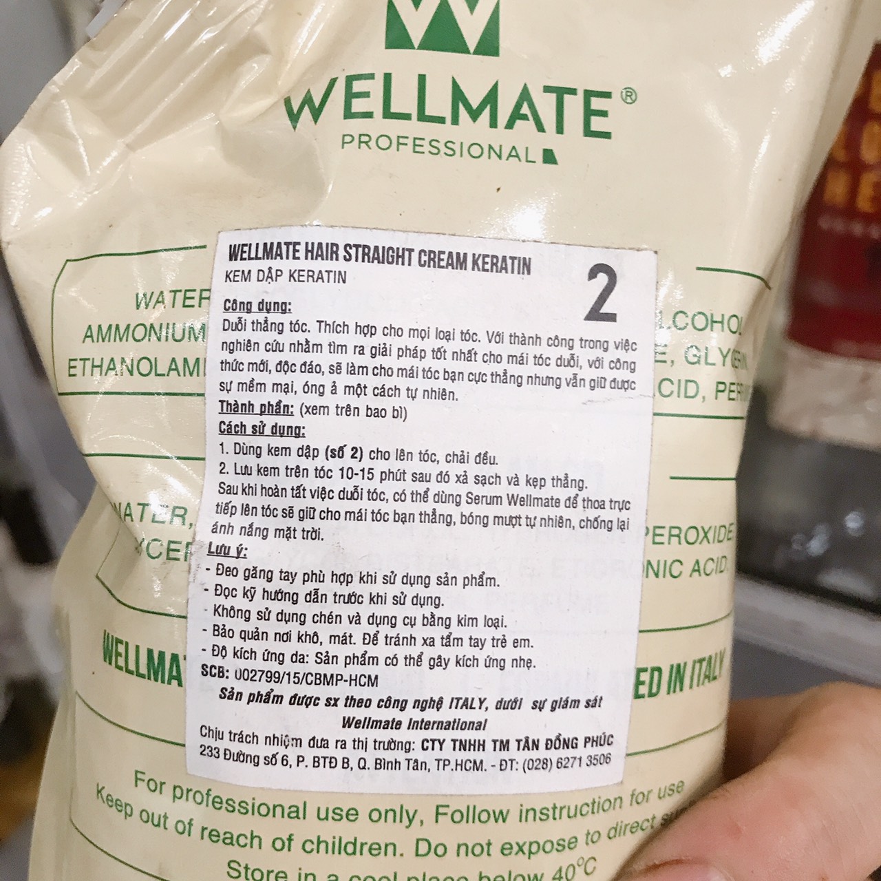 THUỐC UỐN NÓNG KERATIN WELLMATE