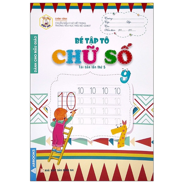 Fahasa - Tủ Sách Mầm Non - Bé Tập Tô - Chữ Số