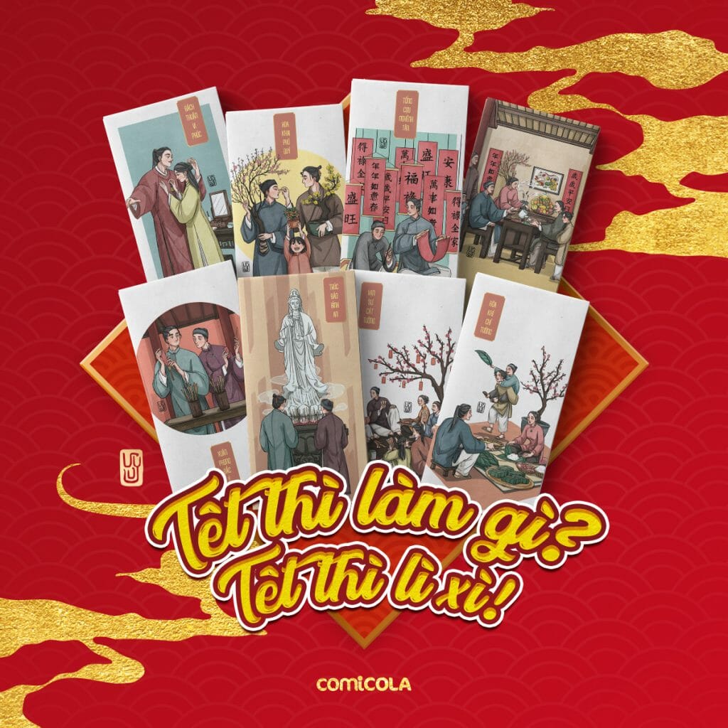 Combo lì xì năm mới 2021 Comicola