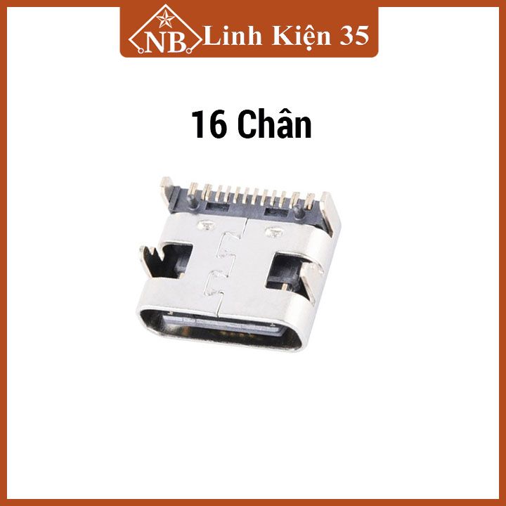 Cổng usb type c 3.1 loại 6 cố định vào pcb chân / 16 chân tùy chọn