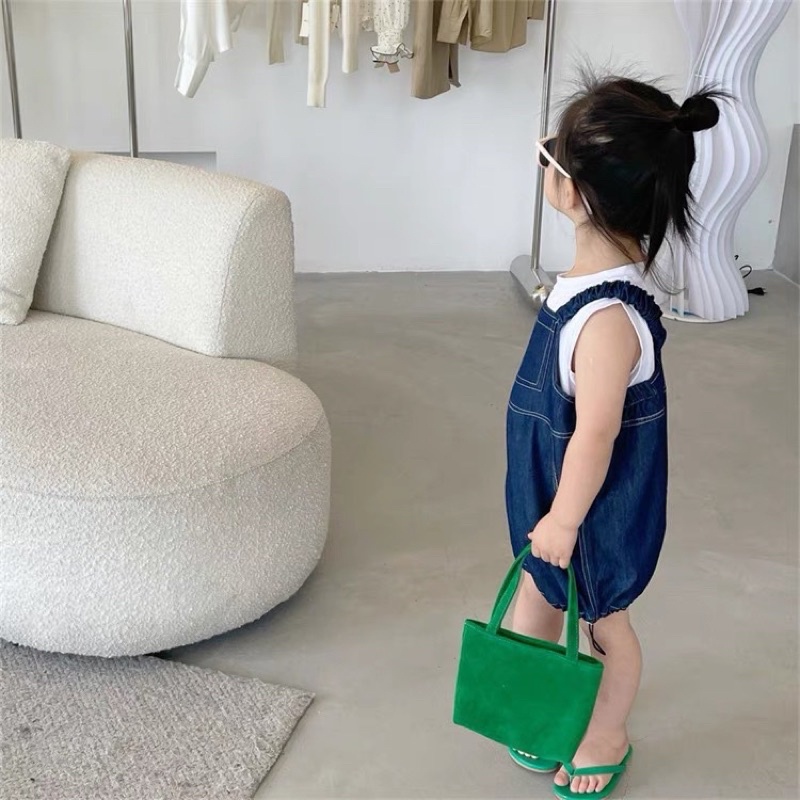 [SET BÉ GÁI] Set yếm bò áo balo cho bé gái