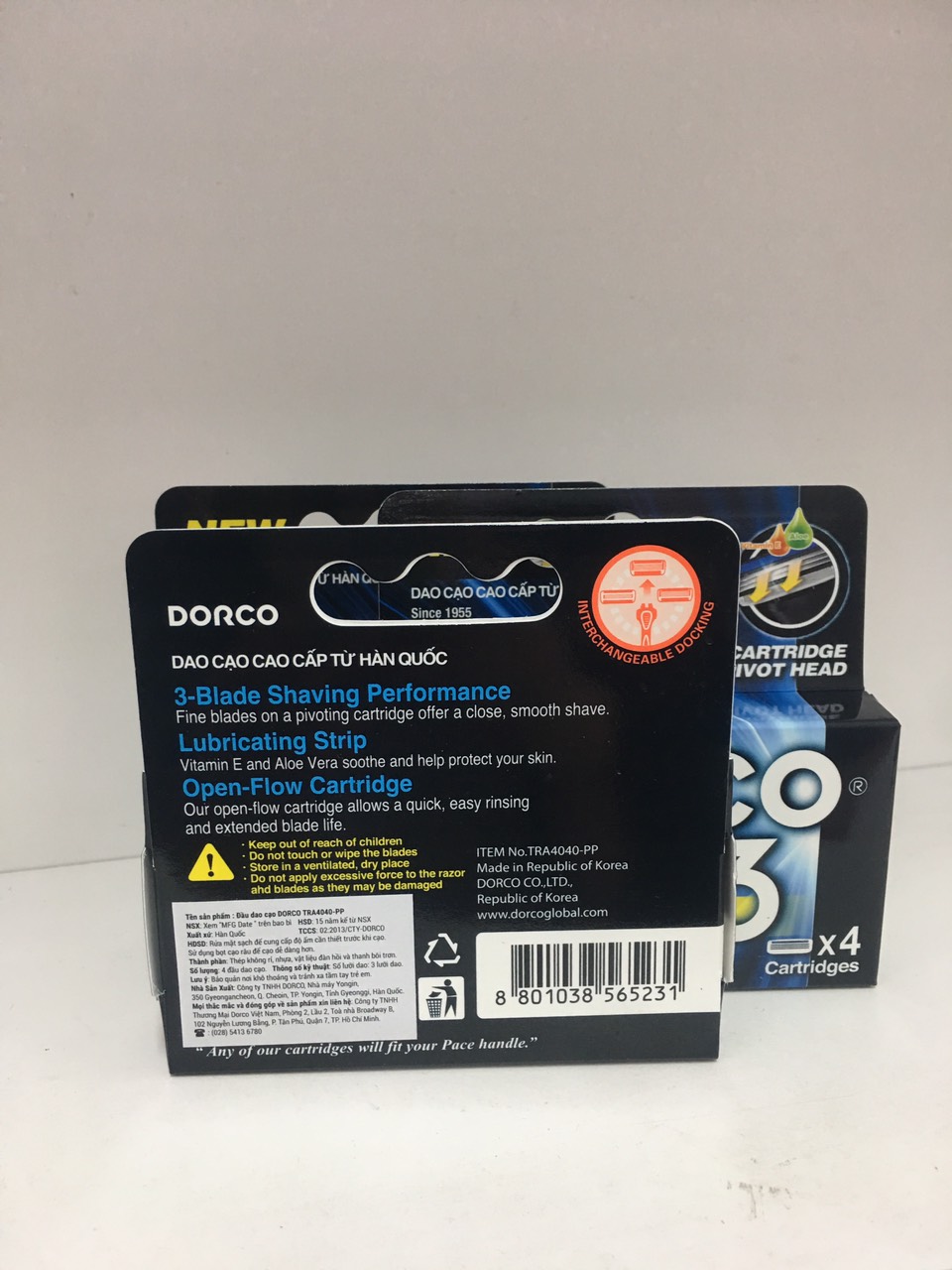 Dao Cạo Râu 3 Lưỡi  Dorco Pace 3